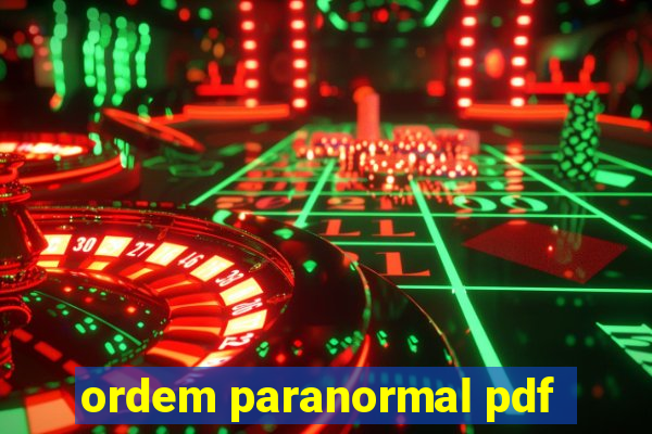 ordem paranormal pdf