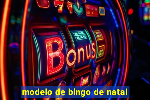 modelo de bingo de natal