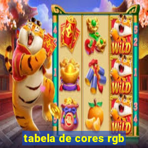 tabela de cores rgb