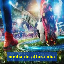 media de altura nba