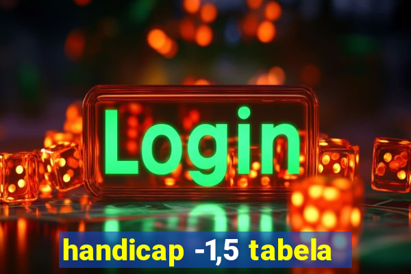 handicap -1,5 tabela