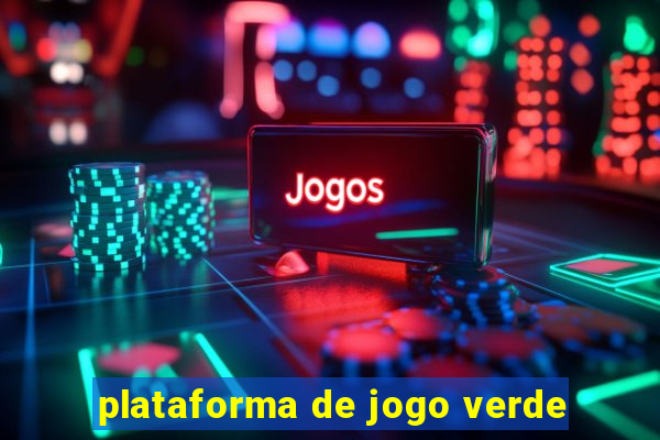 plataforma de jogo verde