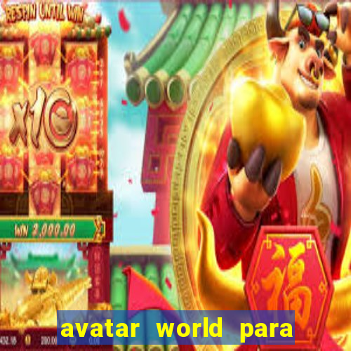 avatar world para imprimir e colorir