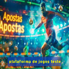 plataforma de jogos teste