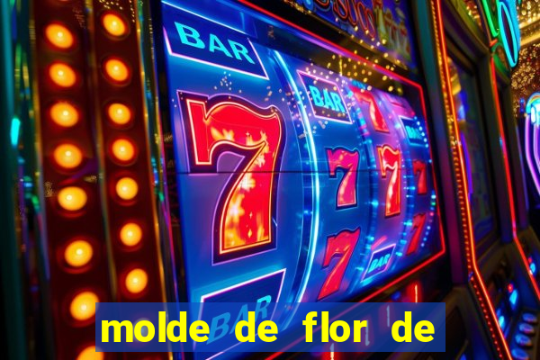 molde de flor de eva grande para imprimir