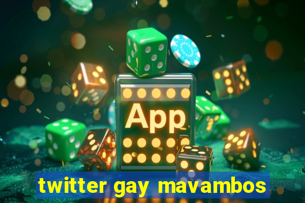 twitter gay mavambos