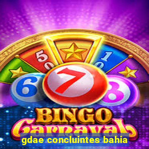 gdae concluintes bahia