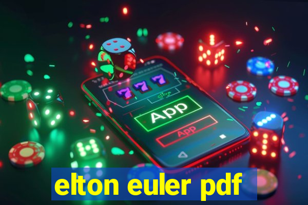 elton euler pdf