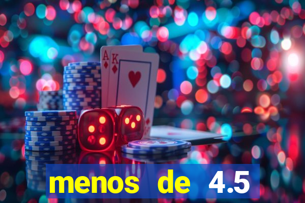 menos de 4.5 escanteios o que significa