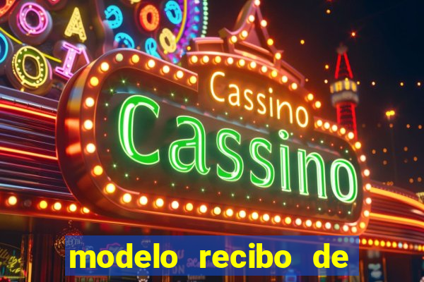 modelo recibo de pagamento word