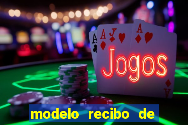 modelo recibo de pagamento word