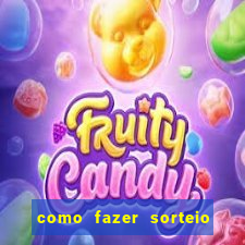 como fazer sorteio de cores online