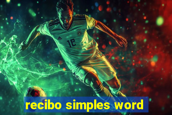 recibo simples word
