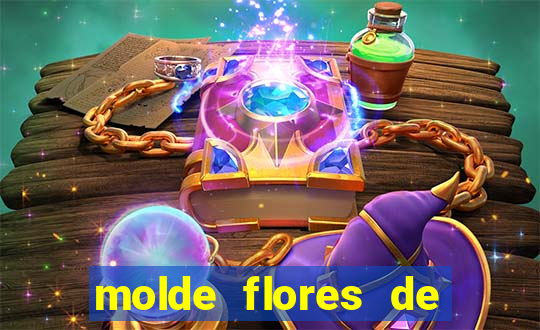 molde flores de papel para imprimir