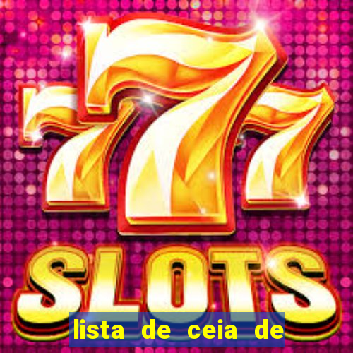lista de ceia de natal completa