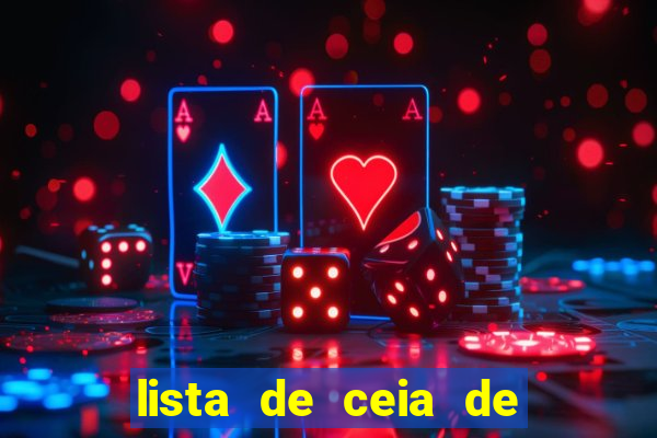 lista de ceia de natal completa