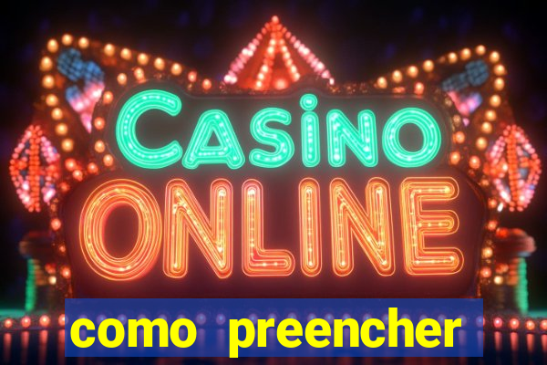 como preencher recibo de pagamento