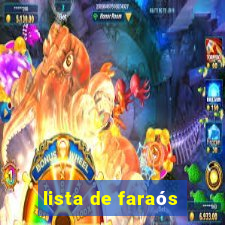 lista de faraós