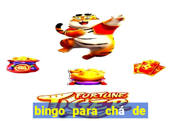 bingo para chá de bebê para imprimir grátis