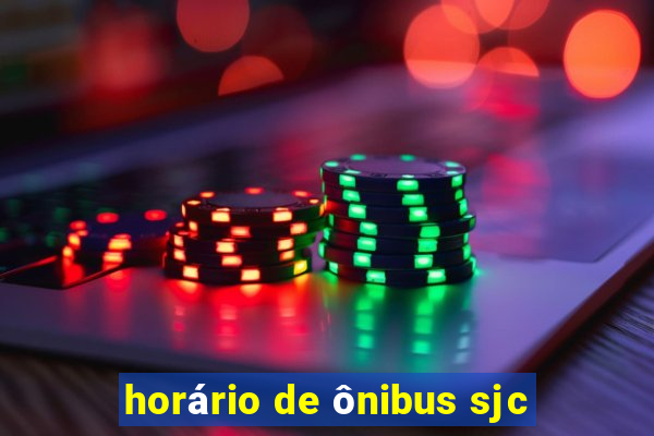 horário de ônibus sjc