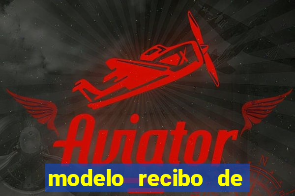 modelo recibo de pagamento autonomo